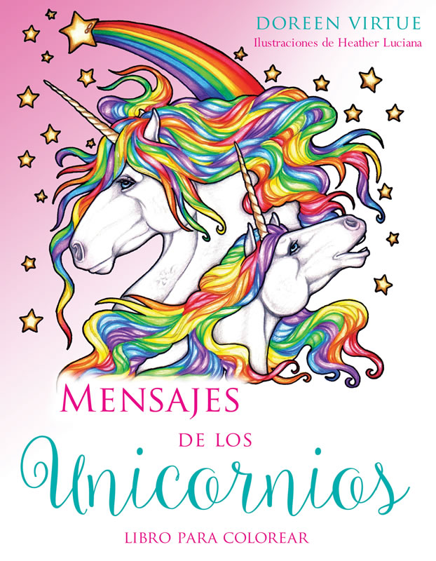 Mensajes de los unicornios. Libro para colorear